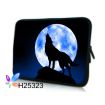 WestBag pouzdro na notebook do 10.2" Vlk vyjící na měsíc