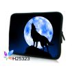 WestBag pouzdro na notebook do 12.1" Vlk vyjící na měsíc