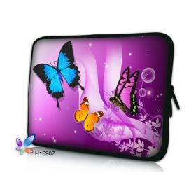 WestBag pouzdro na notebook do 14.4" Motýlci ve fialové