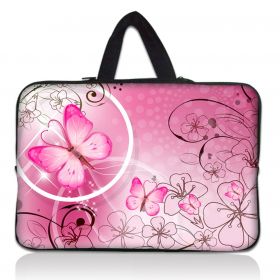 WestBag taška na notebook do 12.1" Motýlek růžový