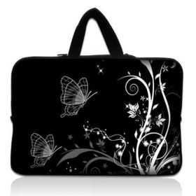 WestBag taška na notebook do 12.1" Černobílý motýlci