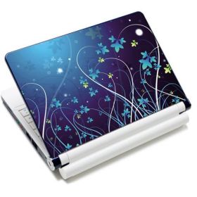 WestBag fólie na notebook 12-15.6" Modré květy