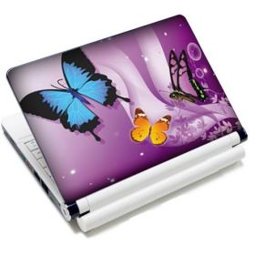 WestBag fólie na notebook 12-15.6" Motýlci ve fialové