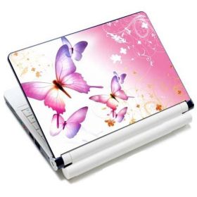 WestBag fólie na notebook 12-15.6" Růžový motýlci