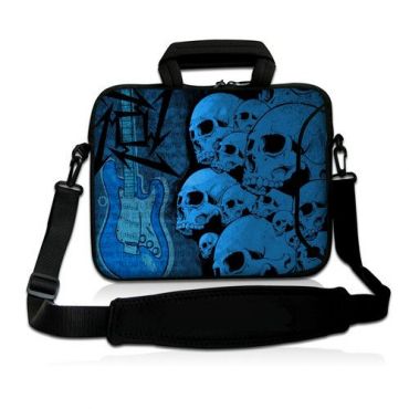 Taška přes rameno Huado do 17.4" Lebky a kytara